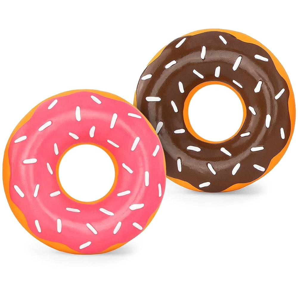 Amazon.com: ZippyPaws Latex Donutz - Dog Chew Toy, Durable
